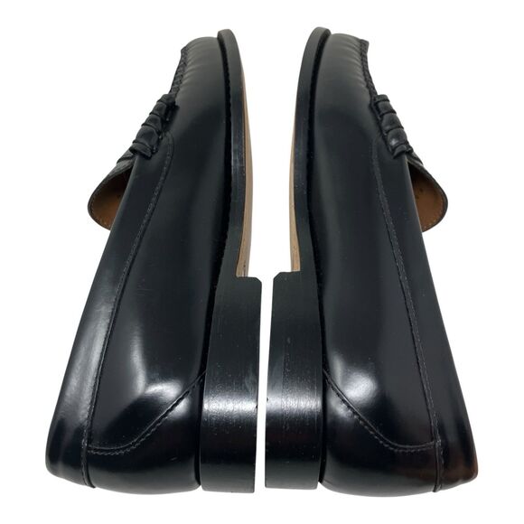 J Crew Penny Loafers Mens 9.5 Black Leather Sole Business Preppy Luxury Shoes main image 8